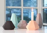 These geometric candleholders from Korridor are made with a mix of cement and concrete.  Photo 5 of 8 in Products to Shop at Designjunction 2015 by Allie Weiss
