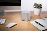 A simple four-inch cube with complex technological advances, the Bluetooth-enabled Beacon Blazar includes two internal speakers and an incorporated passive radiator sub-woofer, which yields balanced, natural sound. With only four buttons, the Beacon Blazar is also easy to operate.