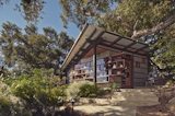 The hut was built on top of the bones of an existing pergola.