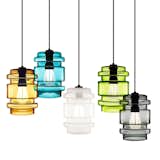 This collection of Delinea Glass Pendant Lights shows off the sculptural look of the Plumen 002 bulb. The Plumen 002 has a lifetime of eight years, while typical incandescent bulbs last up to one year. CFLs tend to produce harsh light reminiscent of fluorescent lamps, while the Plumen 002 diffuses warm, soft light, making it an excellent option for ambient settings.  Search “regatta 002 parasol” from Redefining The Light Bulb with Plumen
