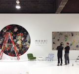 @moneeno shared a behind-the-scenes shot documenting the installation of Moooi's new collection of carpets.