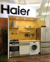 @nycxdesign gave this shout-out to the @haieramerica booth and its "creative options for small-space kitchens, something very important for us New Yorkers."  My Photos