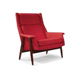 This Thayer Coggin Laid Back Lounge Chair features an undeniably midcentury modern silhouette. Handcrafted in North Carolina, this lounge chair adopts the bench-made production method from Thayer Coggin that has been in place since 1953. The Laid Back Lounge Chair features a handcrafted walnut frame, foam fiber tight back with a comfortable ultraplush seat. It is available in a range of inviting fabrics and luxurious leathers.