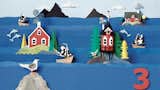 The book teaches kids to count from one to 10 by pairing each digit with the same number or a particular style house, like the three Nordic island houses seen here.  Search “contemporary nordic town house” from This Cute New Book for Kids Will Inspire Young Architects