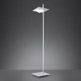 The Alcatraz Floor Lamp features a plastic and metal frame. Inspired by the Fortuny lamp of 1907, this lamp goes beyond the here and now, with silver rays in a kinetic, futuristic rhythmic sequence, which is a clear sign of a dynamic launch towards the future. The LED floor lamp rotates and has an adjustable height mechanism, making it easy to redirect light as needed. 

This lamp is 15% off until October 22, 2015.  Photo 10 of 10 in Lighting Picks from Our Semi-Annual Sale by Marianne Colahan