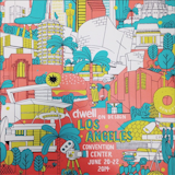 Custom poster of Los Angeles by illustrator James Gulliver Hancock for Dwell on Design 

"It's all happening! #dwellondesign 2014 this weekend only, June 20-22 in Los Angeles. #dod2014"