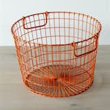 The Wire Potato Basket from Lostine is inspired by old potato farming baskets, matching the silhouette, sturdiness, and functional handles with a colorful twist.  Search “Bloomsbury-Basket-Weave-Throw.html” from Autumnal Color Crush: 10 Designs in Eye-Catching Orange