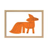 Created by Brooklyn–based designer Mark McGinnis, this Orange Fox Framed Print is a part of the designer’s Menagerie Collection of prints.