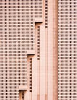 Building With Steps, 2014. "The tallest building in Fort Worth, Texas, this simple brutalist architectural design is a unique addition to the vibrant and growing downtown landscape, with a strong, repetitive pattern of windows being interrupted by meticulous, powerful vertical lines," says Olic.