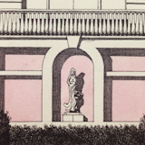 His illustrations have a keen eye for architectural detail.