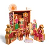 Alexander Girard nativity set by House Industries, $800.

The nativity is based on one of Alexander Girard’s illustrations and is made from maple and Michigan-grown basswood.