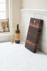 Many of the pieces are made by local craftspeople, like this black walnut cutting board by Oakland-based Jacob May.