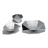 These eco-friendly bowls—made from recycled aluminum—are available in three sizes and make for excellent geometric designs when grouped together. Titled the AKMD Recycled Aluminum Origami Bowl, they range from $22 to $38.  Photo 5 of 8 in Home Products That Make Easy Interior Metallic Accents by Zach Edelson