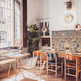 The restaurant El Pinton in Seville, Spain.  Search “spanish idyll” from Instagram Account We Love: Finding the World's Best-Designed Hotels, Cafes, and More