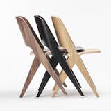 While it can't stack vertically, the Lavitta Molded Plywood Chair ($995-$1,030) can snugly fit together in rows. From Finnish brand Poiat, the chair comes in versions ranging from black stained birch to steamed walnut and more.