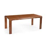 Inspired by classic wooden skis, the Alpine Molded Plywood Dining Table ($1,595-$2,495) comes in one small square design and two longer rectangular ones. Several of its plywood's top layers are North American walnut and maple, rendering the piece strong and eye-catching in equal measure.