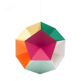 Themis Mobile Mono, $49 at the Dwell Store

This bright and playful dodecahedron is composed of twelve sides, all featuring a different vibrant hue—pastels, fluorescents and primaries. Hypnotizing and alluring, this distinctive hanging mobile is sure to inspire wonder in both the child and the child at heart.  Search “dwell-mobile” from Dwell Store Gift Guide: For Kids