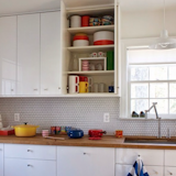 Photo of the Week: Bright White Kitchen With Wood Countertop