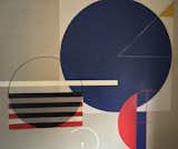 Murals by students inside represent the Bauhaus aesthetic: primary colors and geometric shapes. Gropius encouraged students to contribute to the school. In the workshops, students made furniture, pottery, and metal work to be used on campus.