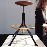 A handsome new adjustable-height stool by @studiodunn 