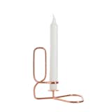 Lup Candle Holder by Shane Schneck for HAY, $45 at store.dwell.com

The gentle loop of this solid-copper candle holder won't block views of the person on the other side of dinner table.