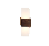Created by American industrial design firm Cerno, the Acuo LED Wall Sconce is comprised of a three-sided wood box that has been deconstructed to create a more abstract silhouette.