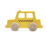 This sustainably sourced wooden heirloom toy from Manny and Simon boils the iconic New York City taxi cab down to its most basic elements: bright colors and fun shapes.