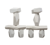 This set of faceted balancing blocks from Fort Standard is a sculptural upgrade from stackable cubes.
