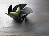 The Twist Again fruit bowl that Decq designed for Alessi is cut from a single piece of sheet metal.