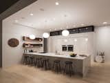 The minimalist kitchen features an array of lighting: can lights integrated into the ceiling as well as pendants.  Photo 4 of 6 in How to Integrate Smart Lighting into Your Home
