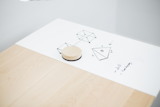 Both the sitting and standing versions of DESK 01, a collaboration between Artifox and IdeaPaint, are outfitted with dry erase surfaces for recording sudden bursts of creativity.