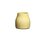 This colorful indoor pot recalls the look of an elegant vase, making it an appropriate vessel for small plants or  flower arrangements.