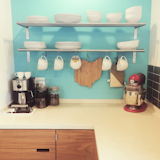 @jodieruegs: "Accent wall in the kitchen #dwellrooms"