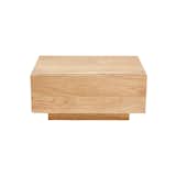 Oak Low nightstand by Terrain, $495

Low-slung platform beds require an under-the-radar bedside table. This solid oak version sports almost three square feet of surface area, plus a discreet drawer.  Search “The-Nightstand-Reinvented.html” from Editors’ Essentials: 5 Perfect Nightstands