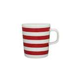 Sip with Good Company with this mug designed by Sami Ruotsalainen as part of the Oiva dinnerware collection created just for Marimekko. Maybe it's the simple, clean shape or maybe it's the fact that we just can't stop thinking about peppermint candy canes. Mix and match with other cups in the collection for a medley of flavors.