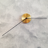 "Minimalist wall clock by Milia Seyppel at @petitefrituredesign."
