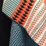 "A detail of the pattern on Donna Wilson's new quilt for @scpltd, spotted on the #MO14 show floor."