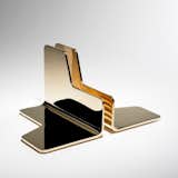 Prop bookends by Jonathan Nesci, priced upon request

Made by Columbus, Indiana–based industrial designer Jonathan Nesci, these handsome bookends are made from mirror-polished bronze (shown) or stainless steel.  Search “stainless steel” from Modern Products, All Made in the USA