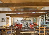 Original oak beams, revealed as part of the renovation, stretch across the interior of the renovated 1784 structure.  Photo 8 of 10 in Stunning Modern Homes from Alexander Gorlin by Zach Edelson