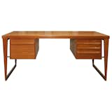This 1960s desk, designed by Kai Kristiansen features built-in lockable storage options.  Photo 3 of 7 in Teak Furniture We Love by Kate Santos