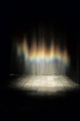 "Beauty," Olafur Eliasson, 1993.

In this work, a spotlight shines through a layer of mist to create a rainbow that's only visible from certain angles.