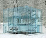 Glass House, Santambrogiomilano, 2012

All glass houses privilege their surroundings over themselves, this Milanese one especially. Its petite envelope, which manages to fit three floors, makes it practically vanish into the forest.