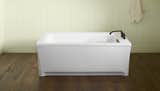 Deep, trough-style tubs dominated the bath brands; we loved the Archer from Kohler.