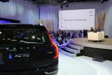 The sound stage became a venue for the discussion on what's driving civic design and a display area for the new Volvo XC90. "When you utilize technology, it changes you," said Reynolds of L.A.'s Department of Transportation.