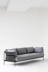 Ronan and Erwan Bouroullec released the Can sofa, a flat-pack design with a canvas and steel tube frame.