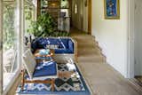 #seatingdesign #seating #blue #color #design #rug #chair #livingroom #interior #indoor #inside #stairs #Danish #FinnJuhl 