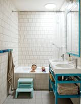 #bath&spa #bathroom #interior #interiordesign #modern #moderndesign #color #family #color #stepstool #tile #doublesink #brownstone #renovation #brooklyn #made #designbuildfirm #surplus #salvaged #materials #budget #patina #green #sustainable #madellc 

Photo courtesy of Matthew Williams