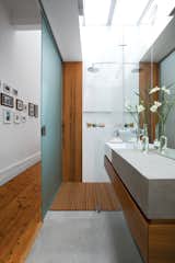 #bath #spa #bath&spa #modern #interior #shower #frostedglass #privacy #bathedinlight #translucentpolycarbonate #adelaide #australia #troppoarchitects #BrammyKyprianoResidence

Photo courtesy of James Knowler  Photo 4 of 5 in BATHROOM by Arq Marcia Veiga Daud from Bathroom