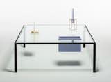 <b>Eny Lee Parker, Savannah College of Art &amp; Design </b>
 Inspired by the geometric compositions of artist Kazimir Malevich, the Bento table features two compartments that appear to float in space.