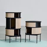 <b>Sabine T. Appel, VIA University College</b> 
 Units of this modular Pillar cabinet can be stacked to meet storage needs; the reversible roll-front doors are made of oak and linoleum.  Photo 5 of 5 in Best in (Grad) Show 2016